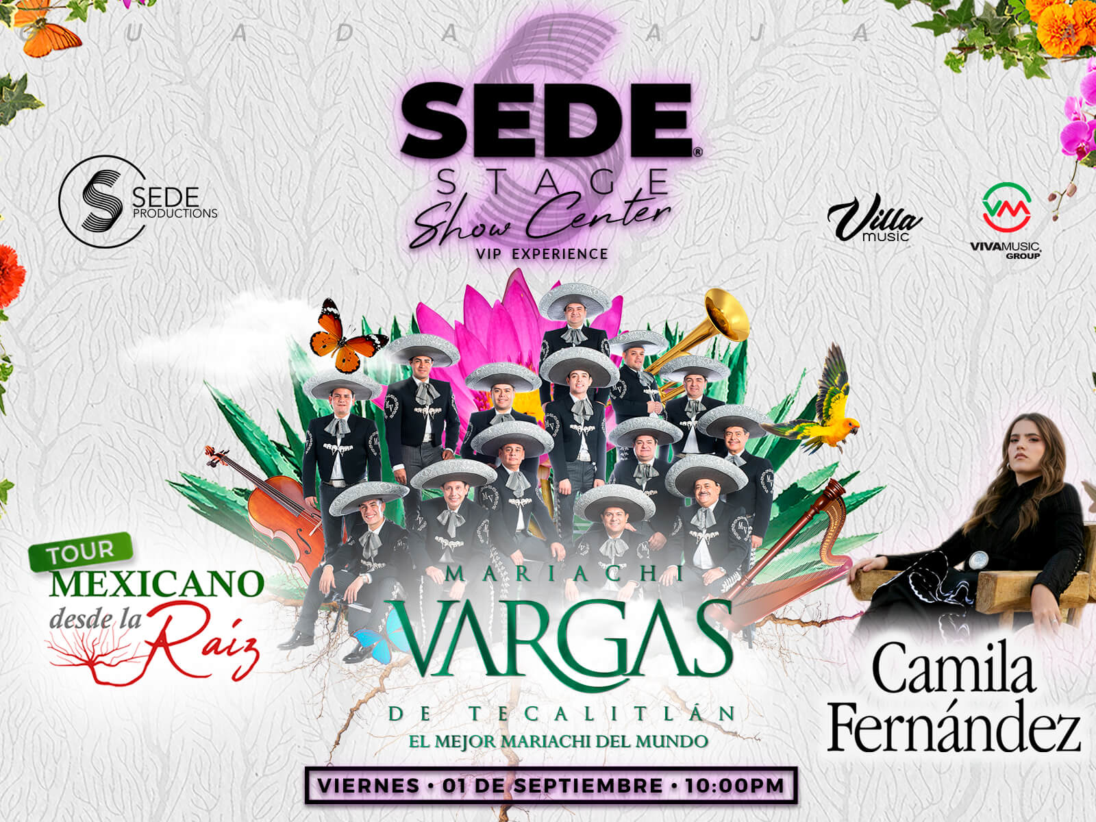 Boletomovil Mariachi Vargas de Tecalitlán y Camila Fernández